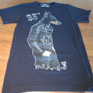 DOMREBEL "What Defines Me . ." Black T-Shirt Small